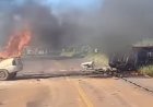 Grave acidente na RS-324 deixa um morto e bloqueia rodovia