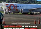 AVIÃO DA GOL ATOLA EM AEROPORTO DE FERNANDO DE NORONHA APÓS ASFALTO CEDER
