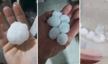 Granizo e tempestades atingem municípios do Sul e Litoral do Rio Grande do Sul