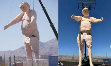 Escultura Gigante de Trump Pelado Inaugurada em Las Vegas: Uma Declaração Ousada sobre Política
