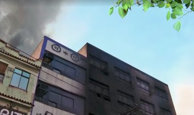 Furto de cabos pode ter causado incêndio que destruiu dois prédios comerciais em São João de Meriti