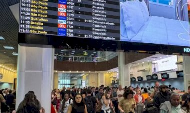 ÓLEO NA PISTA PARALISA OPERAÇÕES NO AEROPORTO SANTOS DUMONT