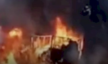 Caminhão com produtos químicos explode na BR-153
