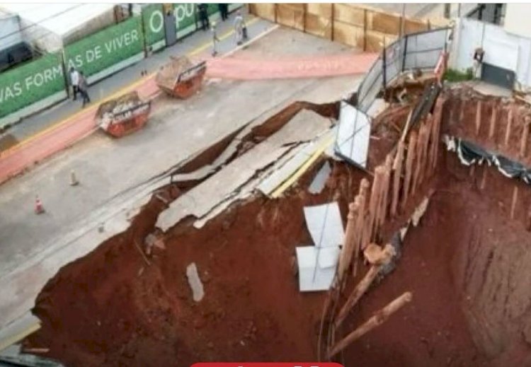 Moradores temem rachaduras e permanecem em hotel de Goiânia