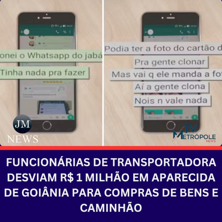 Funcionárias de transportadora desviam R$ 1 milhão em Aparecida de Goiânia para compras de bens e caminhão