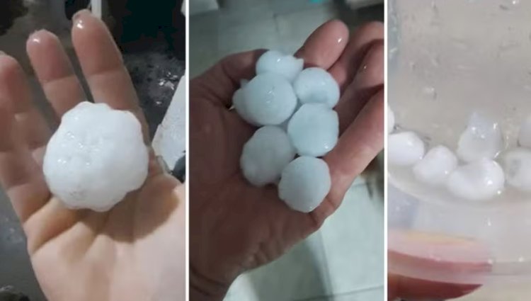 Granizo e tempestades atingem municípios do Sul e Litoral do Rio Grande do Sul