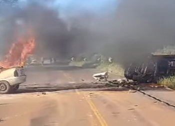 Grave acidente na RS-324 deixa um morto e bloqueia rodovia